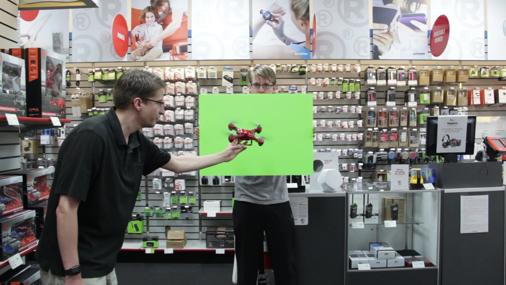 Capturing banking drone elements.