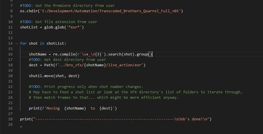 First attempt at automation script